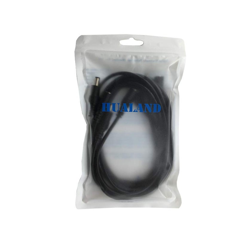 HUALAND 4pcs/pack1m/3.28ft Black 5.5mm x 2.5mm DC Plug Extension Cable DC Extension Cable Cord with Male to Female Connectors DC Power 12V Barrel Male Plug Connector - Image 4
